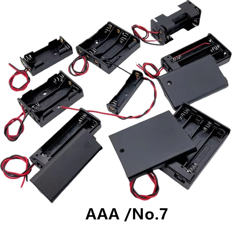 Battery Case Storage - 10Pcs AAA/No.7 배터리 보관 케이스(스위치 커버