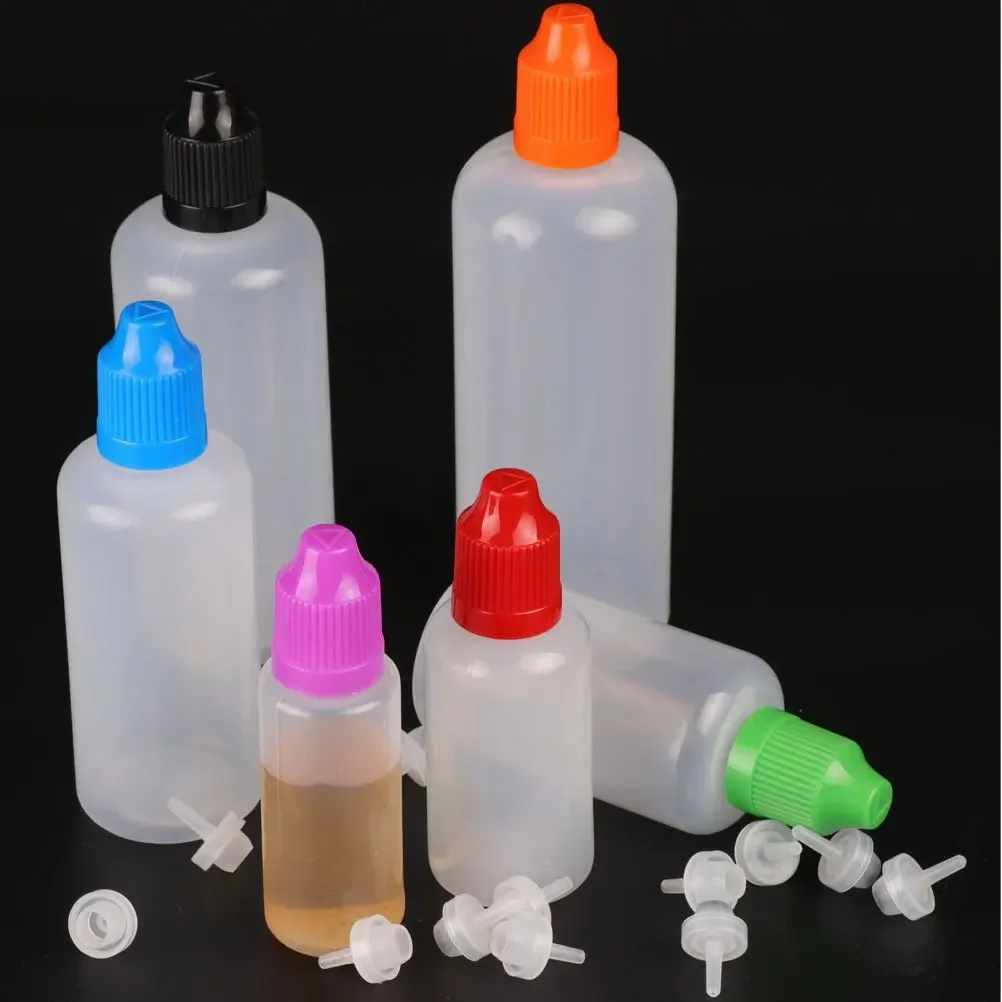 Juice Bottle Dropper - 5pcs 3/5/10/15/20/30/50/60/100/120ml 플라스틱 액체 주스 Dropper