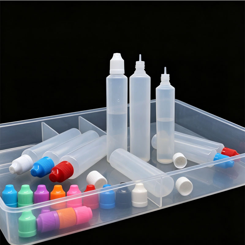 Juice Bottle Dropper - 100개입 30mL 60mL 압착형 LDPE 플라스틱