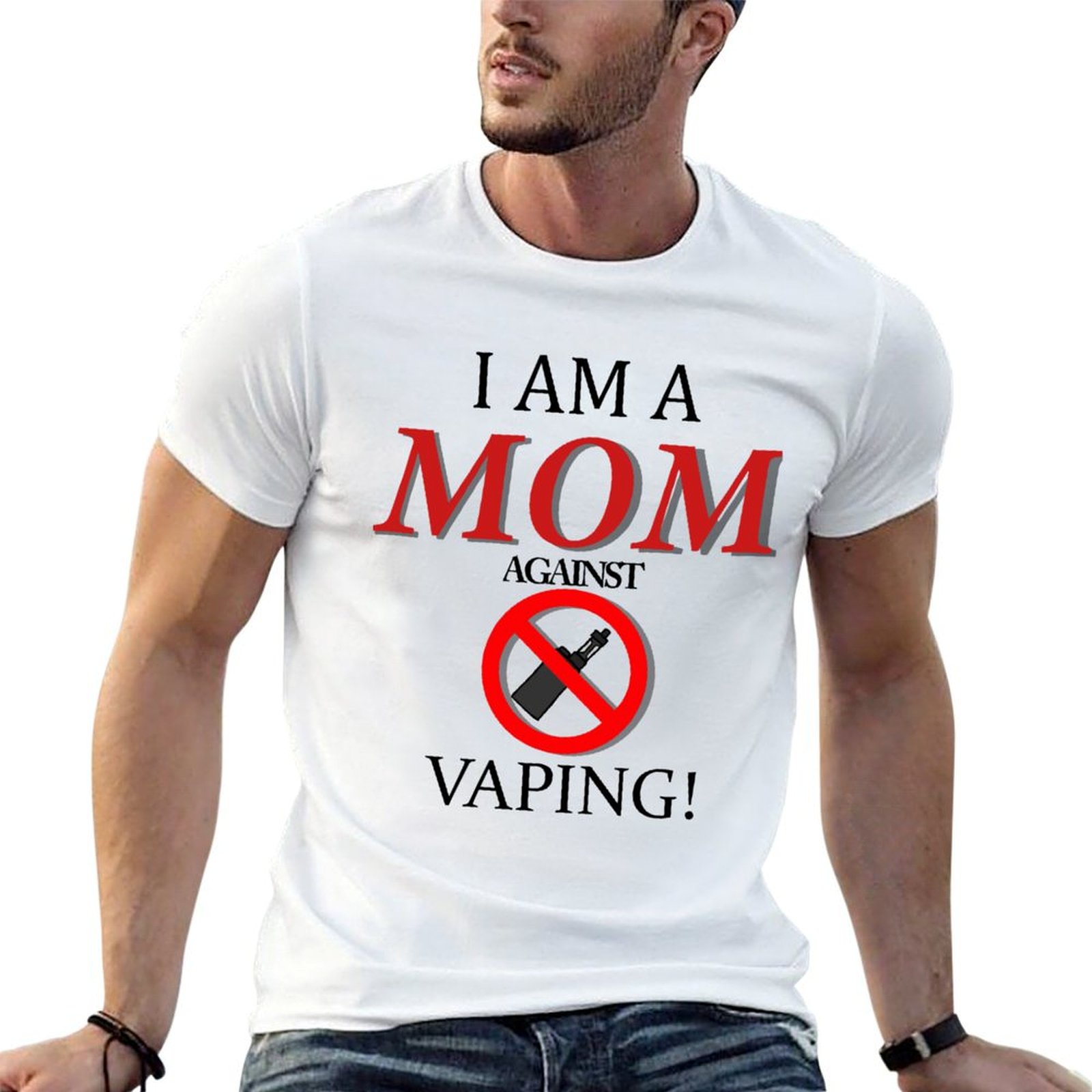 Quick Vape - 나는 VAPING에 반대하는 엄마입니다! 티셔츠 퀵