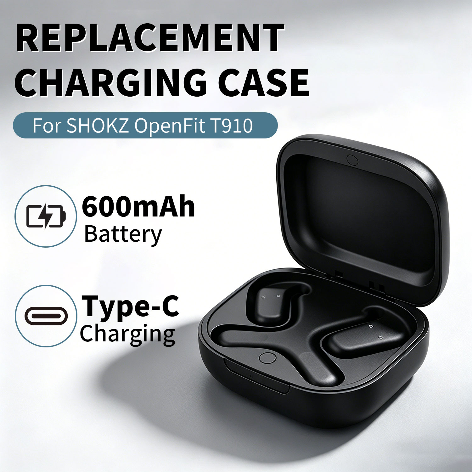 Battery Case Storage - SHOKZ OpenFit T910 무선 블루투스 이어버드