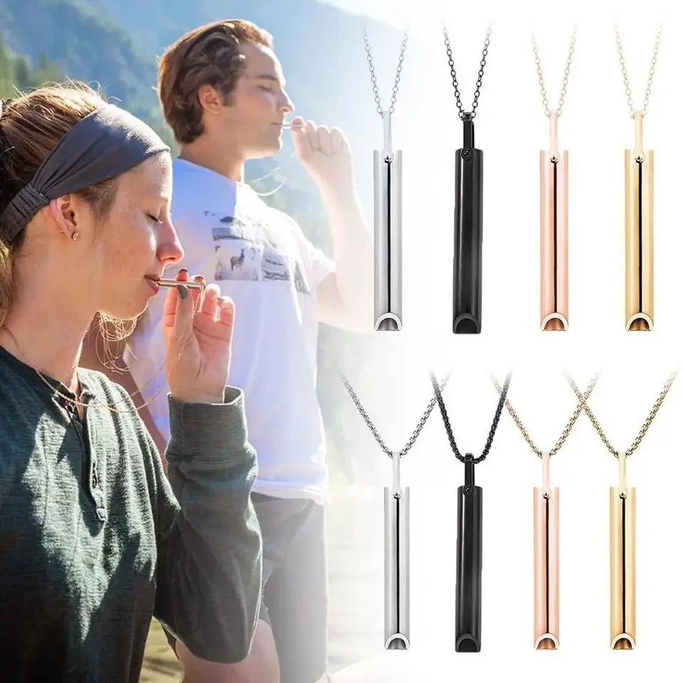 불안 완화를위한 스테인레스 스틸 휘파람 목걸이 안티 베 - Vaping Goods 리뷰 및 가격