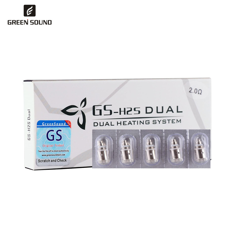 정품 GS H2S 듀얼 코일 교체용 코일 헤드, 그린사 - Vaping Area 리뷰 및 가격