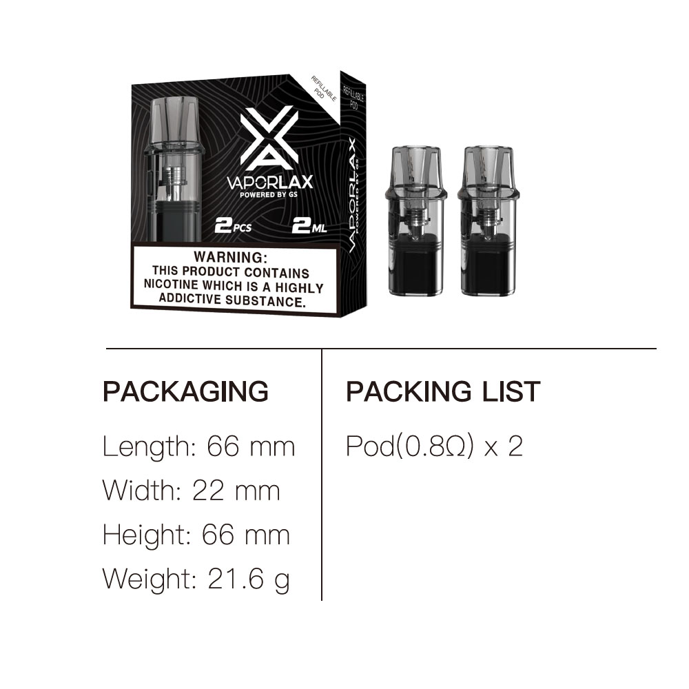 VaporLax 나노 카트리지, 그린사운드용 리필 가능 - Vaping Area 리뷰 및 가격