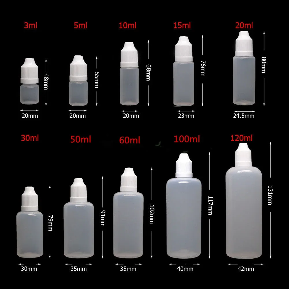 5pcs 3/5/10/15/20/30/50/60/100 - Juice Bottle Dropper 리뷰 및 가격