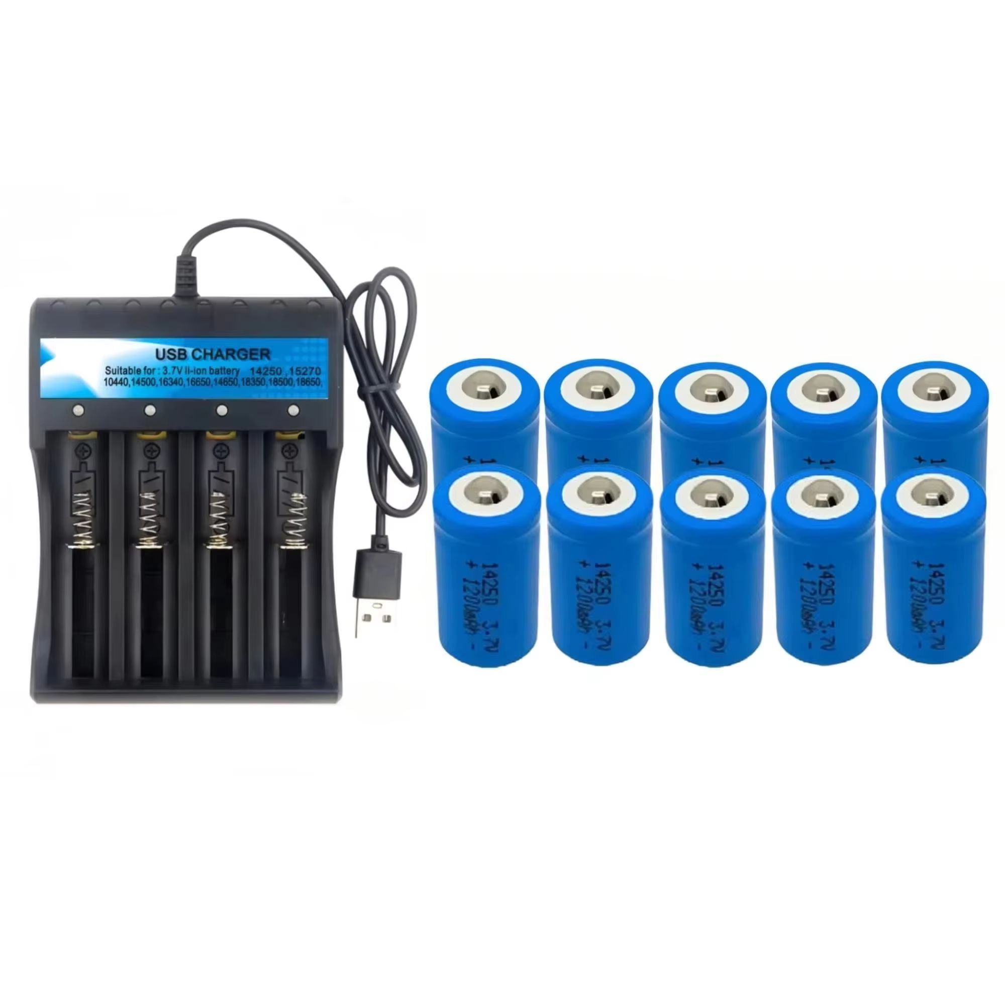 10PCS 빠른 충전 14250 3.7V 1200mAh - Quick Vape 리뷰 및 가격