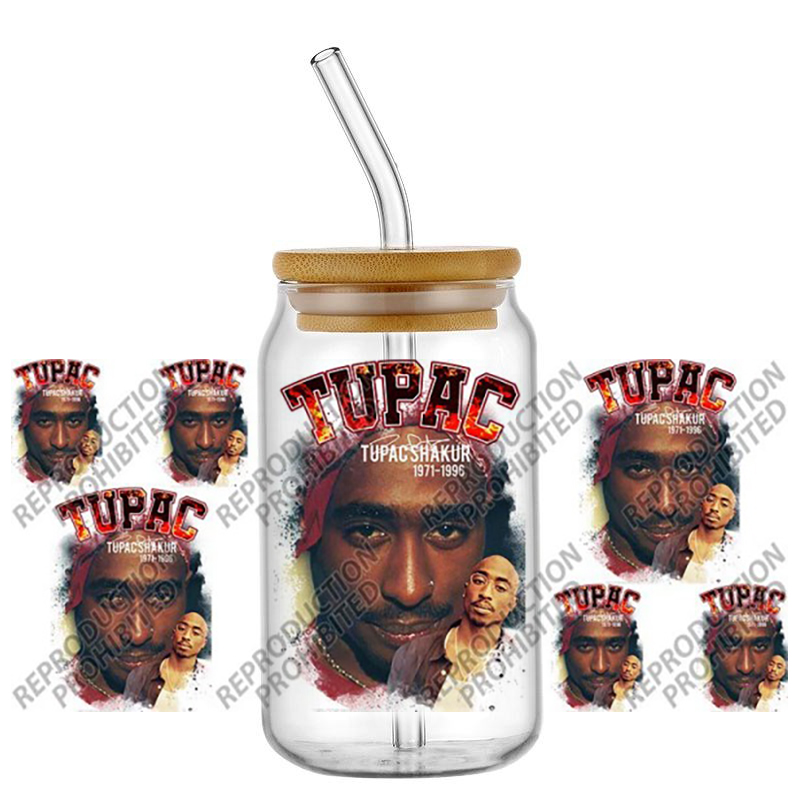 인기 래퍼 슈퍼스타 투팍 2Pac 16온스 UV DTF - Rdta Tank Glass 리뷰 및 가격