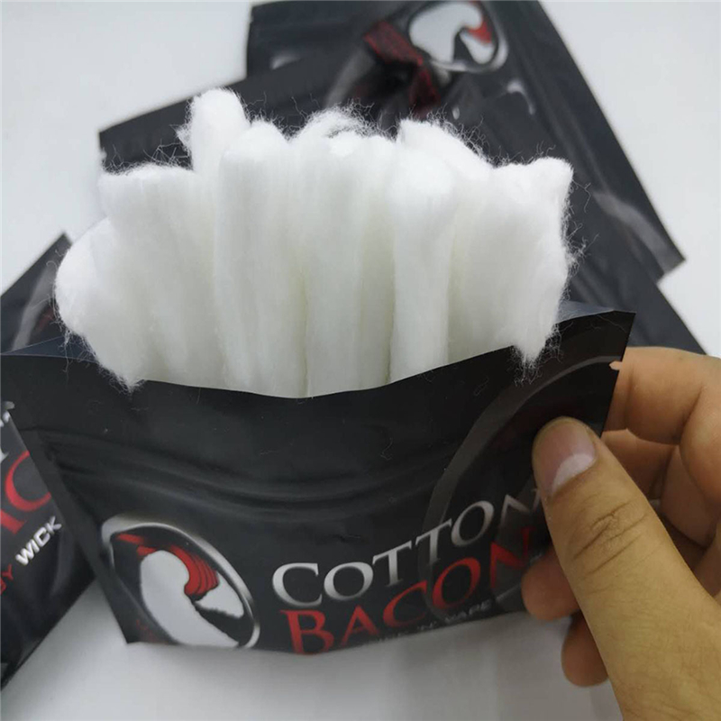 1 팩 베이컨 전자 담배 100% 코튼 골드 버전 RD - Accessories Experts Vape 리뷰 및 가격