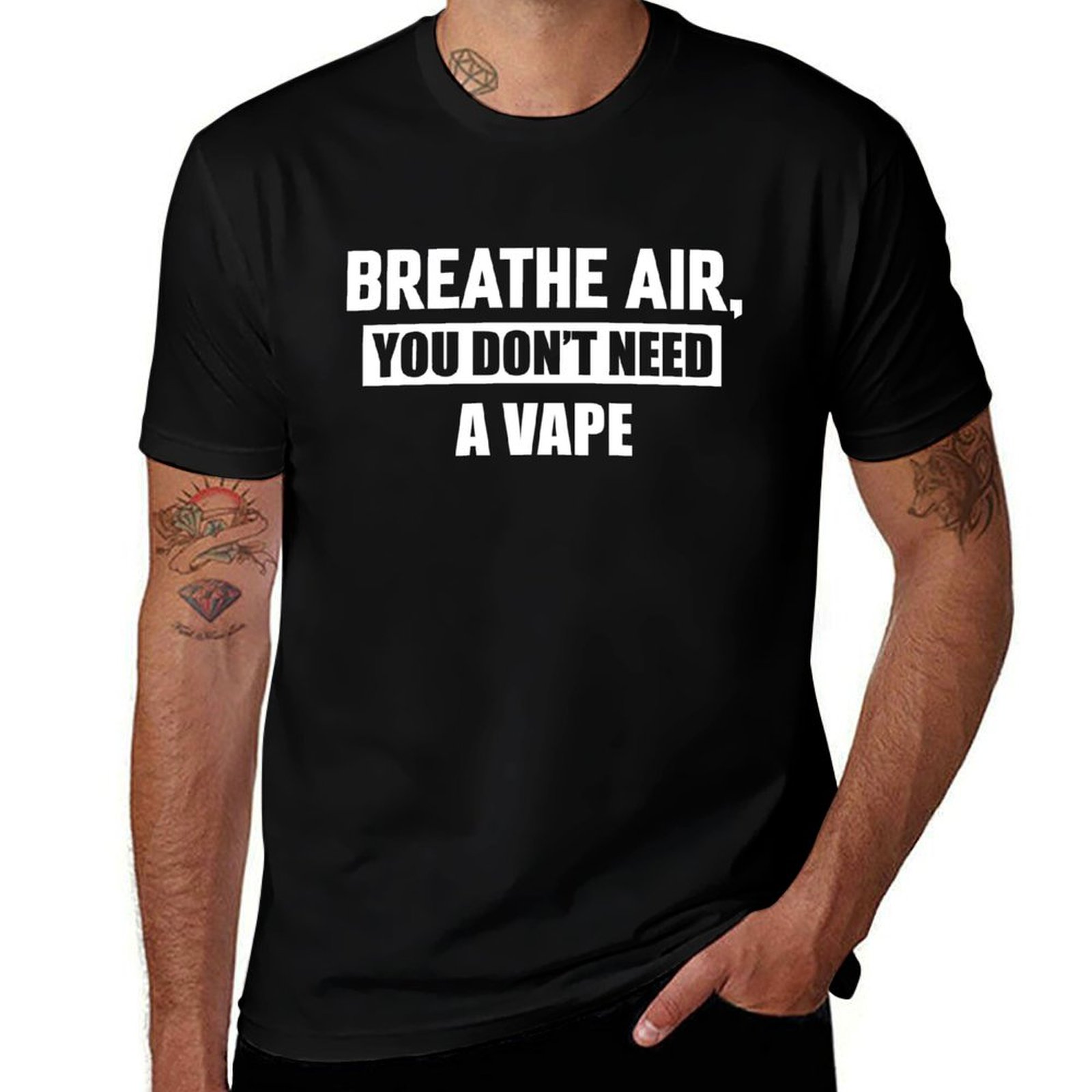 공기를 호흡하세요, 베이프는 필요하지 않습니다 티셔츠  - Vaping Air 리뷰 및 가격