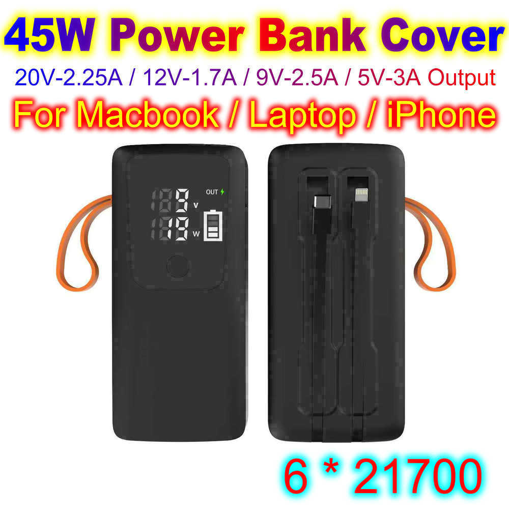 45W 파워 뱅크 쉘 21700 배터리 케이스 맥북 태 - Battery Case Storage 리뷰 및 가격